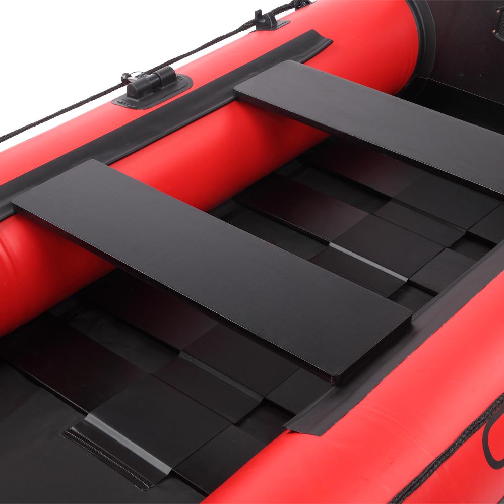 2 Person Inflatable Boats for Adults for Lake River Float Fishing , 10ft - Black Red