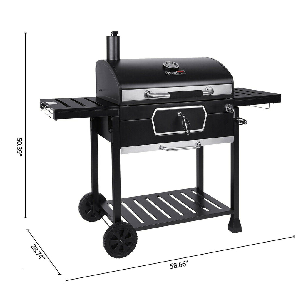 Deluxe Charcoal Grill 30-Inch LarBBQ Smoker CD2030AN