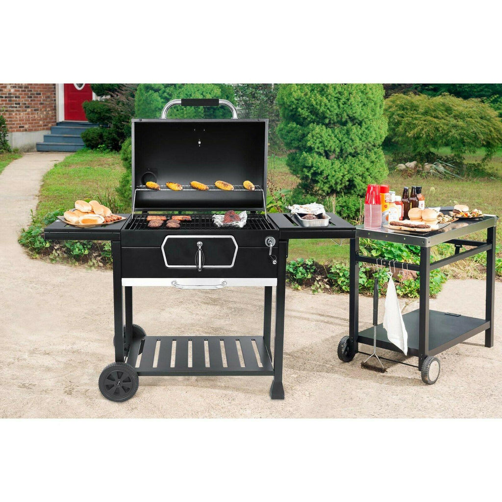 Deluxe Charcoal Grill 30-Inch LarBBQ Smoker CD2030AN