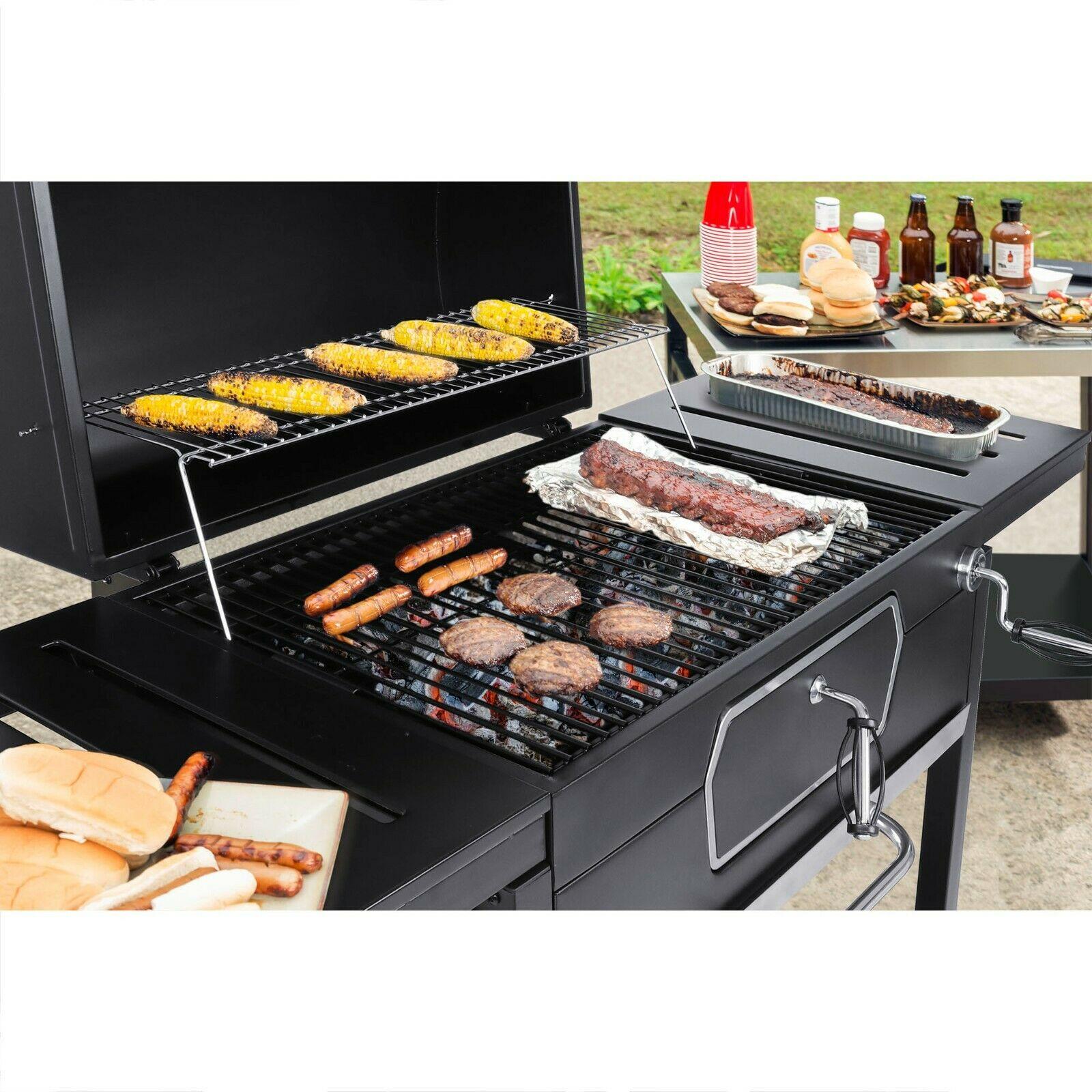 Deluxe Charcoal Grill 30-Inch LarBBQ Smoker CD2030AN