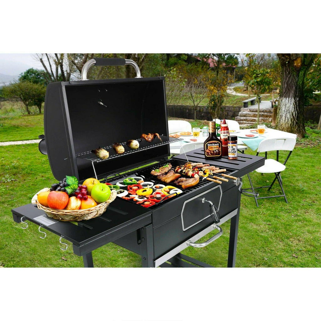 Deluxe Charcoal Grill 30-Inch LarBBQ Smoker CD2030AN