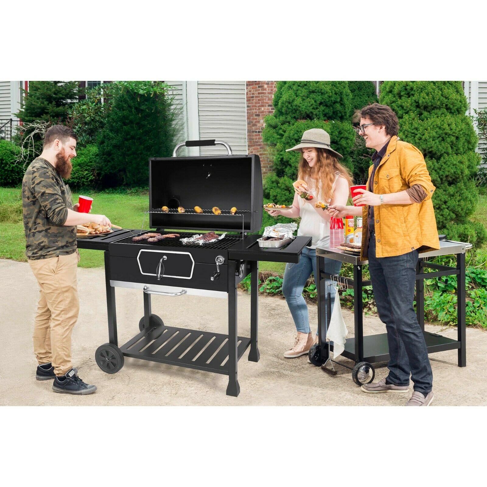 Deluxe Charcoal Grill 30-Inch LarBBQ Smoker CD2030AN