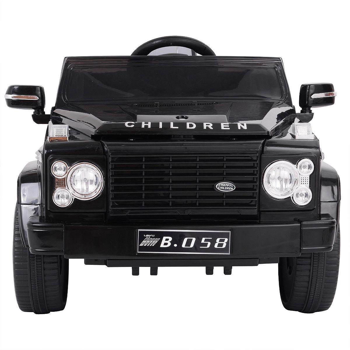 Veryke Electric Cars for Kids, Black Electric Cars for Kids to Ride, Battry-Powered Ride On Mini Car Gifts for Children Child Boys, 12V Kids Ride-On Truck Car w/ Remote Control