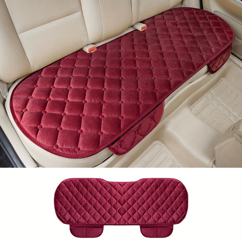 Car Back Seat Cover Plush Material Rear Back Row Protector Mat, Auto Chair Cushion Accessories, Car Back Row Seat Cushion