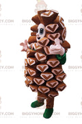 Brown Pine Cone BIGGYMONKEYMascot Costume. Pine cone costume
