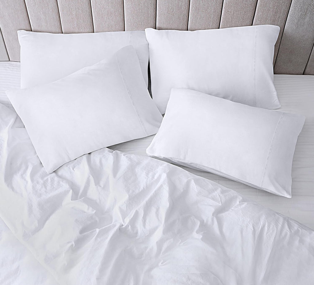 Utopia Bedding Queen Pillowcases - 4 Pack - Envelope Closure - Soft Brushed Microfiber Fabric - Shrinkage and Fade Resistant Pillow Covers Queen Size 20 X 30 Inches (Queen, White)