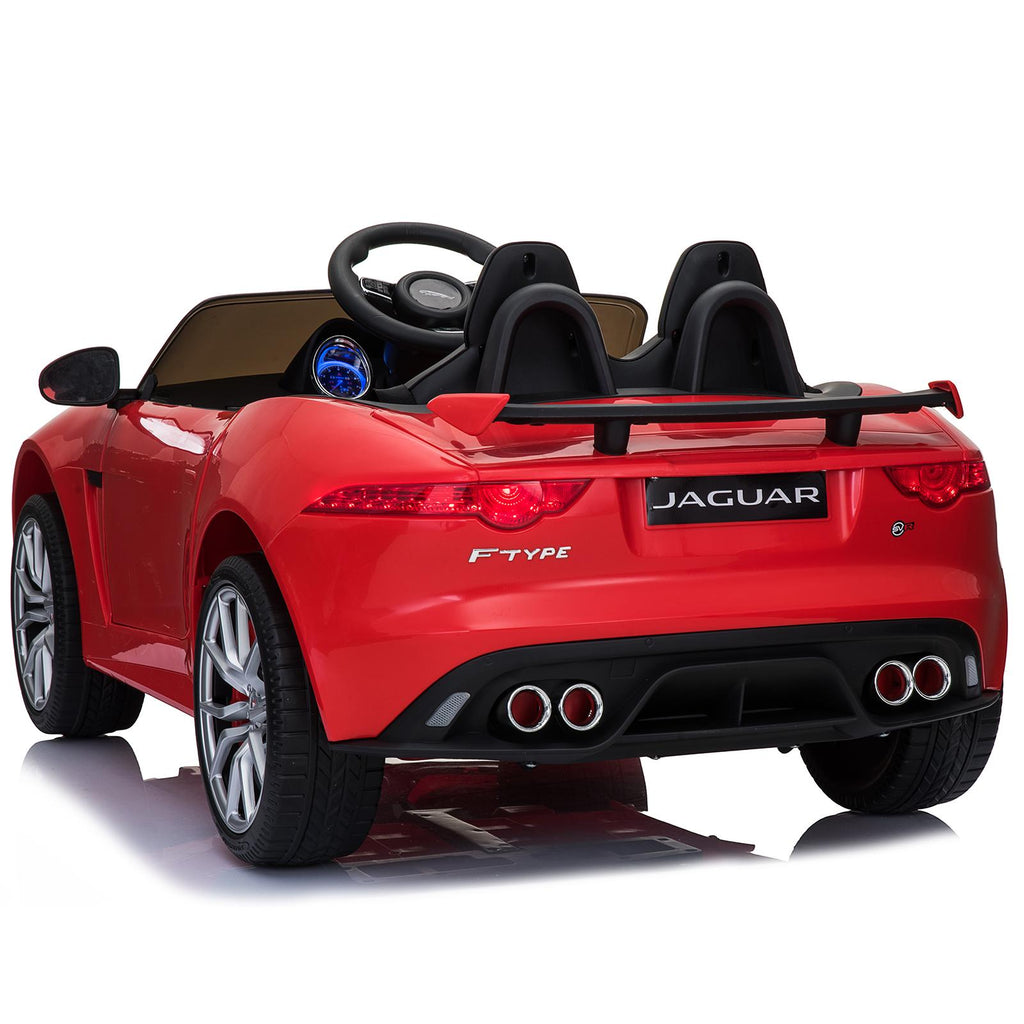 Aosom 12V Jaguar F-Type SVR Kids Battery Powered Ride On Car double seat double door MP3 Music W/ Remote Control- Red