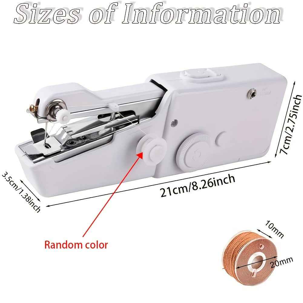 1pc Handheld Sewing Machine Mini Sewing Machines, Portable Sewing Machine  Handheld Stitch Tool For Fabric, Kids Cloth, Clothing (battery Not Included)