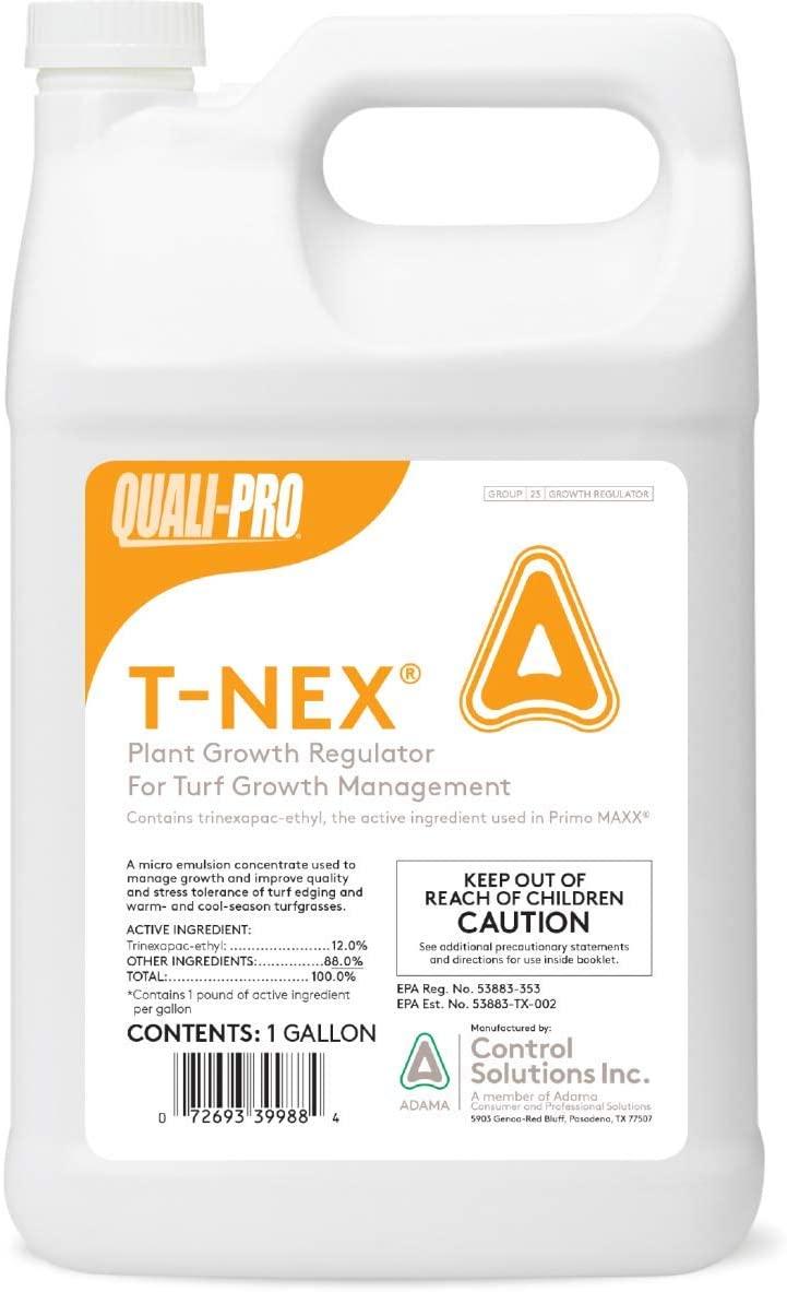 Quali-Pro T-Nex Plant Growth Regulator (Primo Maxx) - Manage Growth, Improve Quality and Color, Helps Produce Healthy, Durable Blades in Turf Grass (1 Gallon)