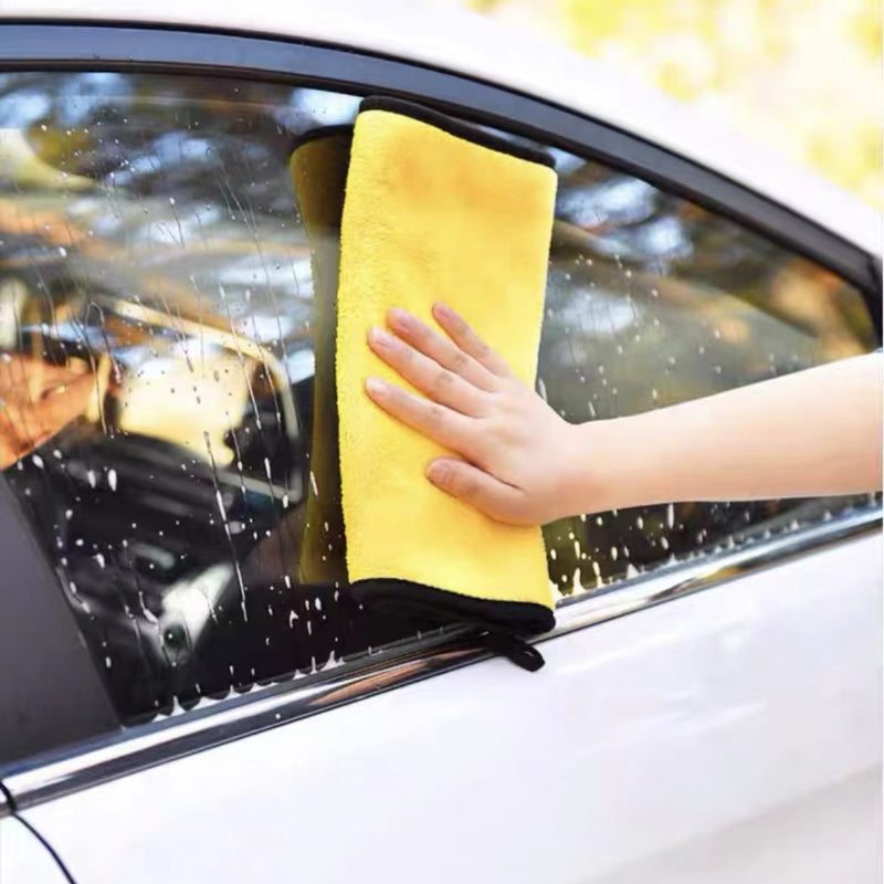 3pcs Super Absorbent Microfiber Car Wash Towels - Perfect For Interior Cleaning!