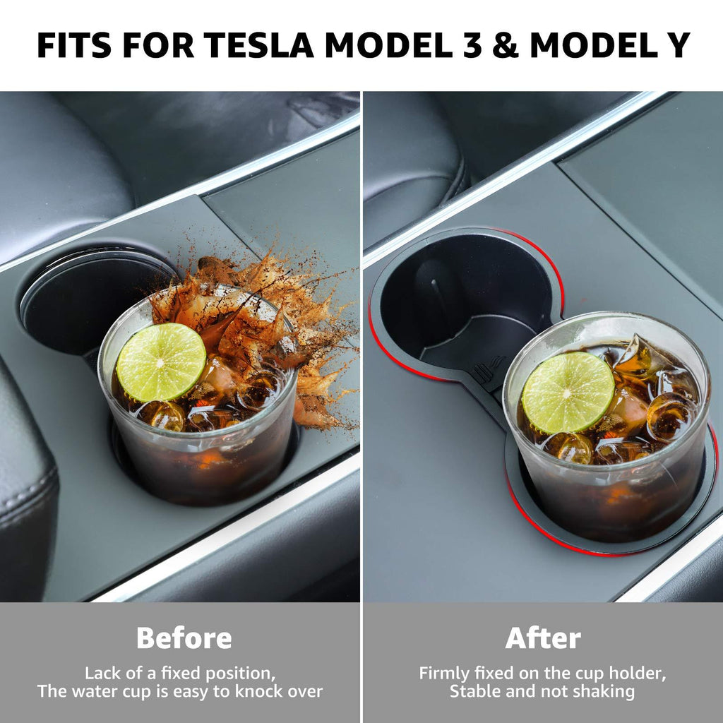 Cup Holder Insert for 2022 2021 Model 3 &amp; Model Y