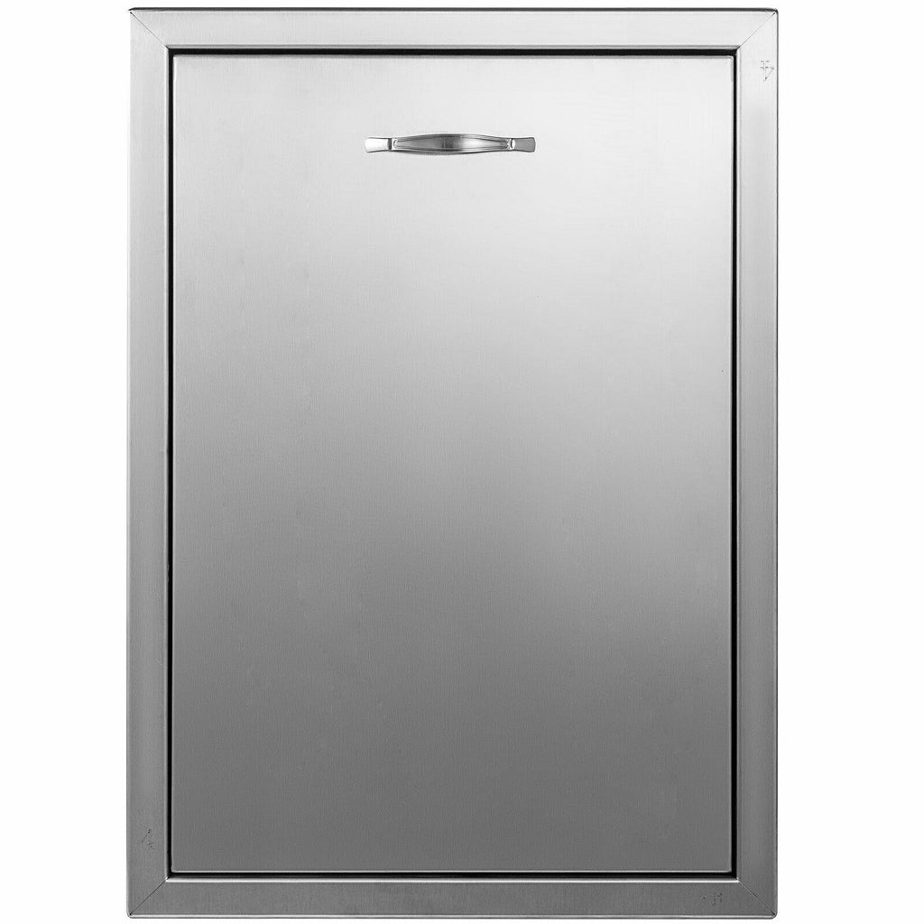 19.6x26.5 Inch Slide Out Trash Drawer BBQ Island Drawer Narrow Trash Bin w/ Ring