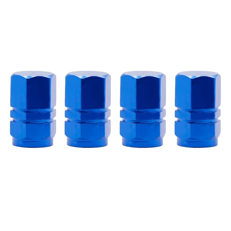 4/8pcs Aluminum Alloy Tire Valve Caps - Dustproof &amp; USA AIR Compatible - For Cars, Motorcycles &amp; Trucks