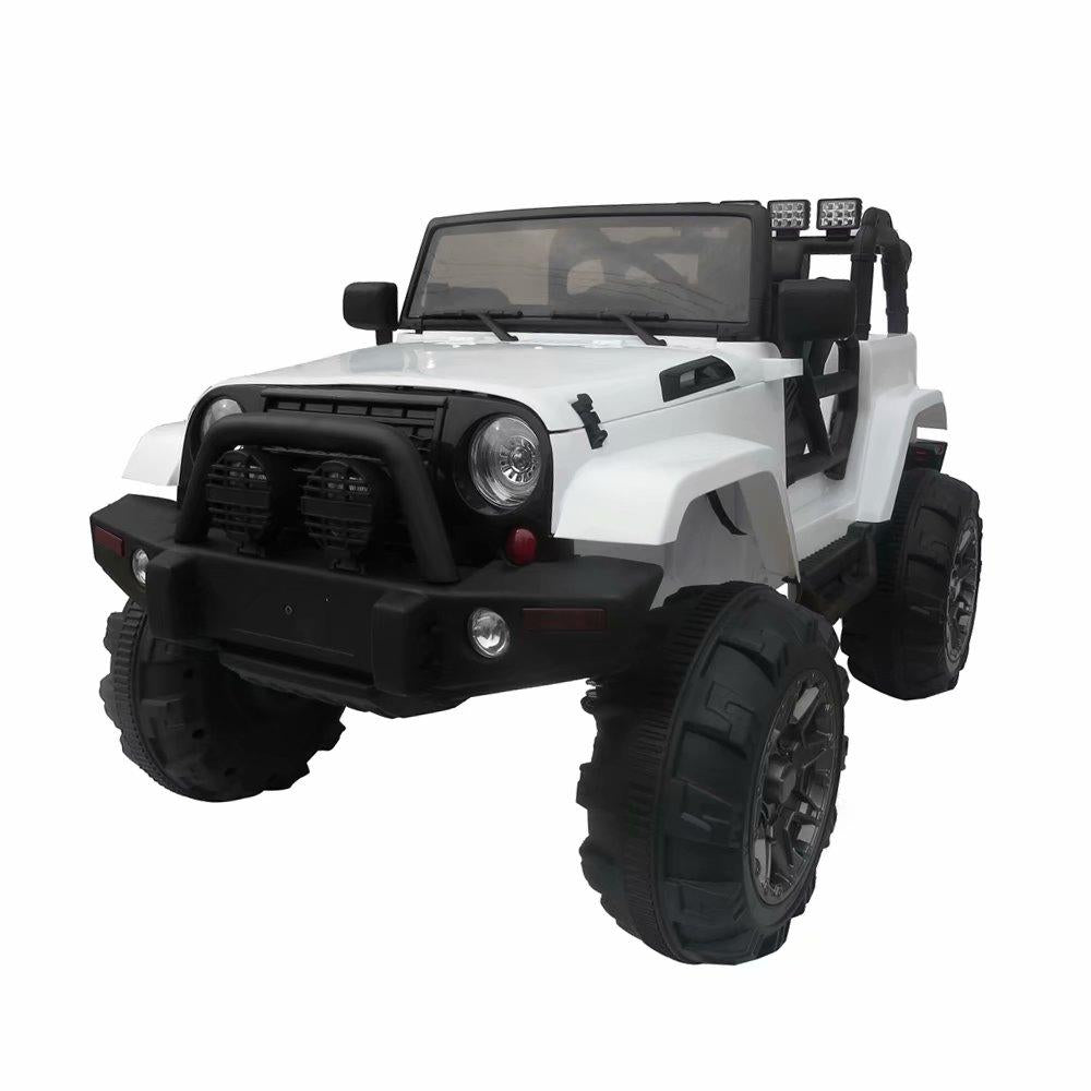 12V Kids Ride On Car SUV MP3 RC Remote Control LED Lights White for Christmas gift