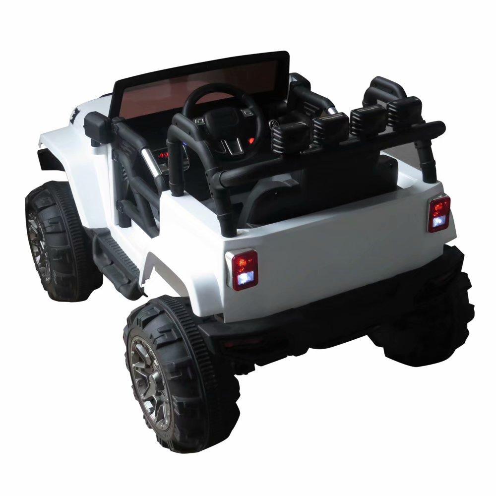 12V Kids Ride On Car SUV MP3 RC Remote Control LED Lights White for Christmas gift