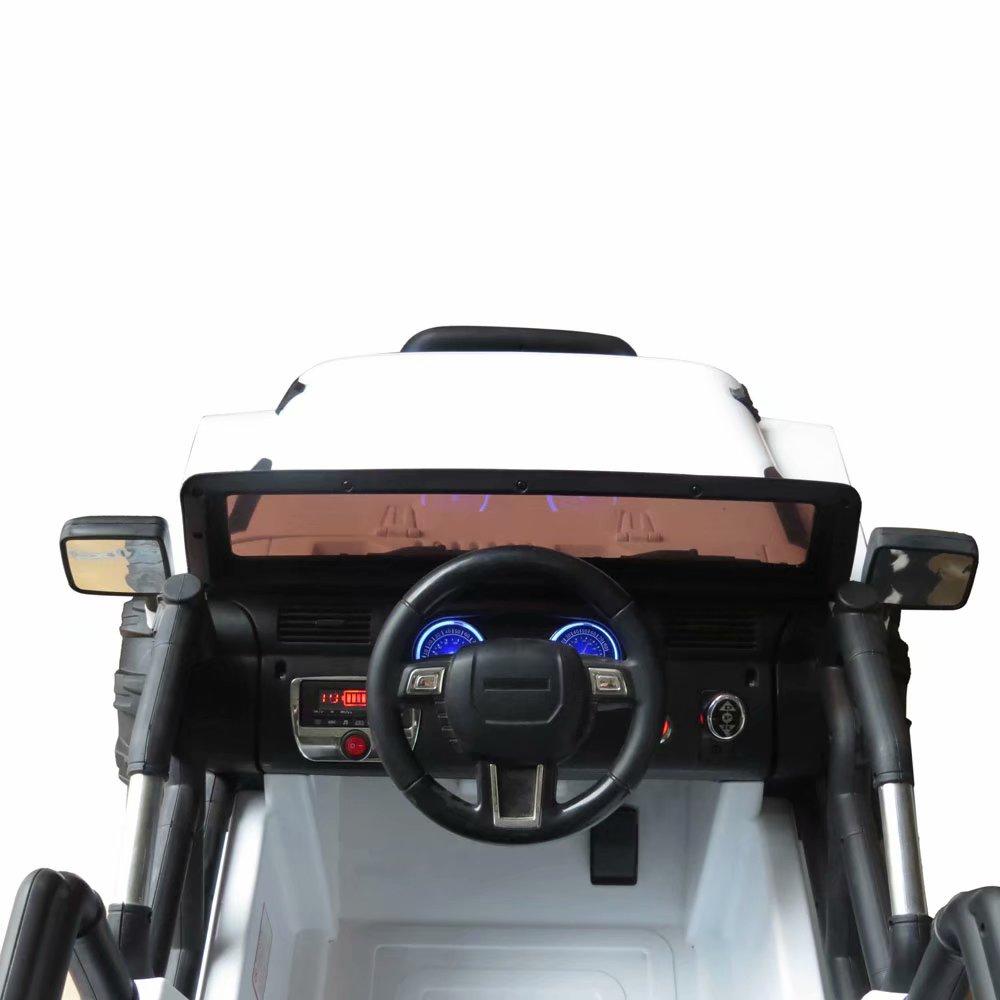 12V Kids Ride On Car SUV MP3 RC Remote Control LED Lights White for Christmas gift