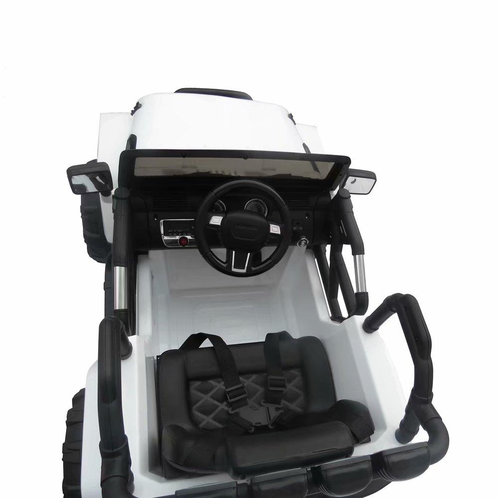 12V Kids Ride On Car SUV MP3 RC Remote Control LED Lights White for Christmas gift