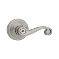 Lido Satin Nickel Privacy Bed/Bath Door Lever Featuring Microban Antimicrobial Technology