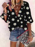 Summer Daisy Off-shoulder Shirt