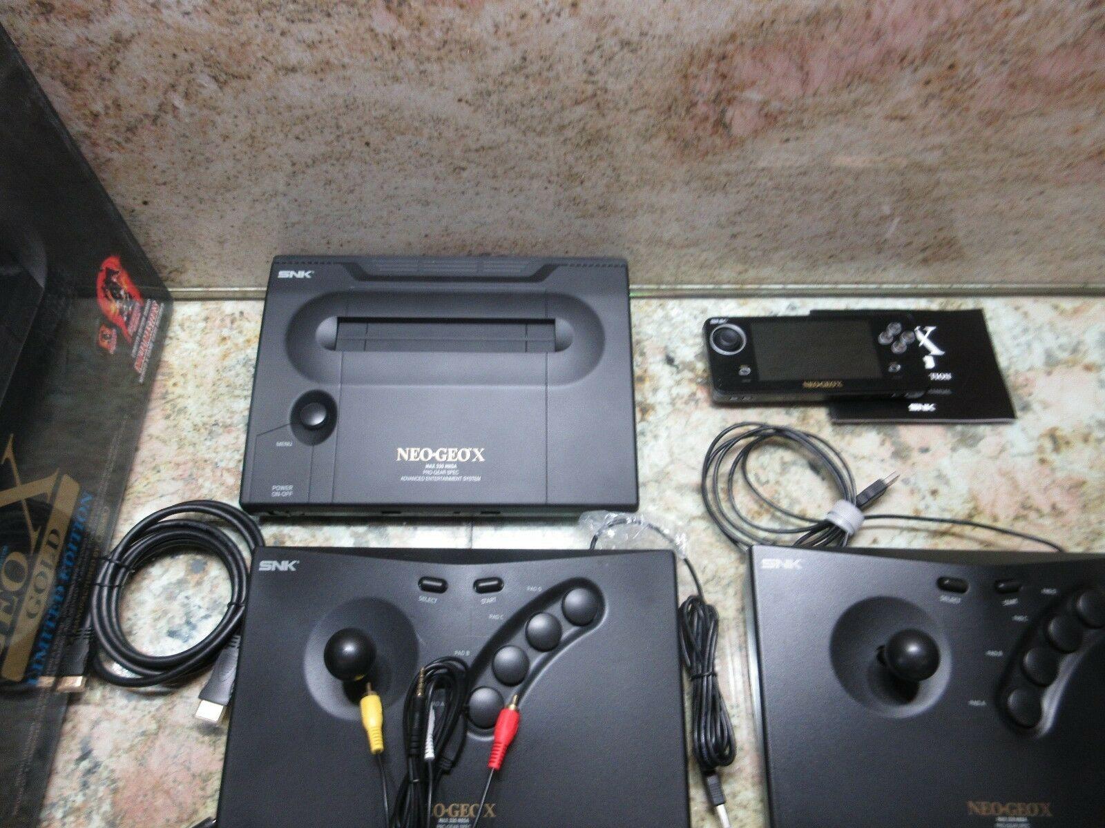 NEO GEO X GOLD CONSOLE NG-001 AES USA VIDEO GAME SYSTEM  S TESTED