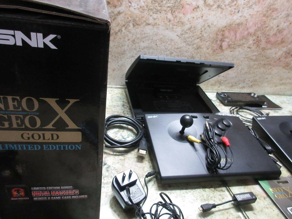 NEO GEO X GOLD CONSOLE NG-001 AES USA VIDEO GAME SYSTEM  S TESTED