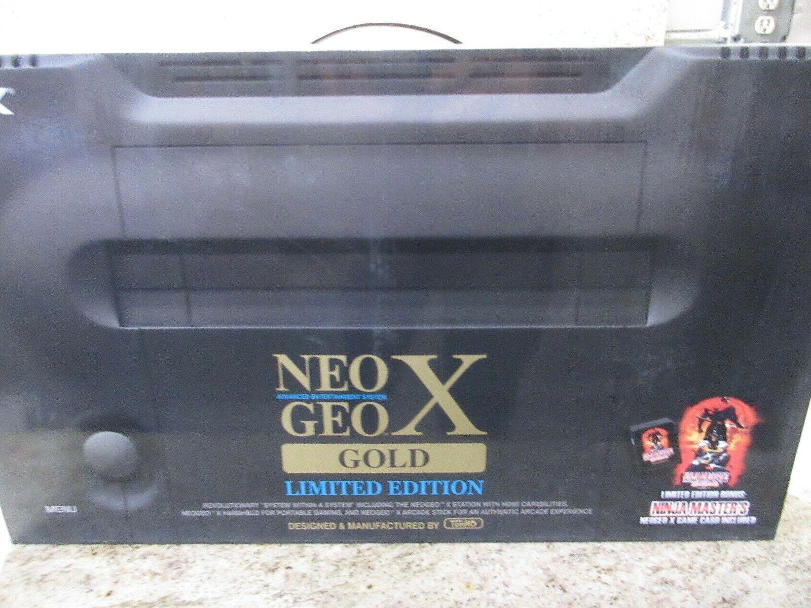 NEO GEO X GOLD CONSOLE NG-001 AES USA VIDEO GAME SYSTEM  S TESTED