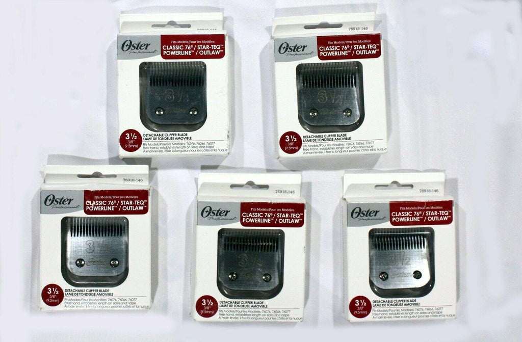 Oster 076918-146-005 Detachable Blade Size 3.5 (9.5 mm) Fits Classic 76, Octane