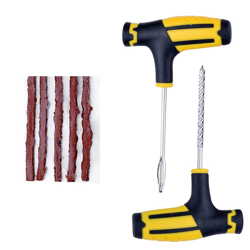 Complete Car &amp; Motorcycle Tire Repair Tool Kit - Fix Punctures &amp; Replace Tires Easily!