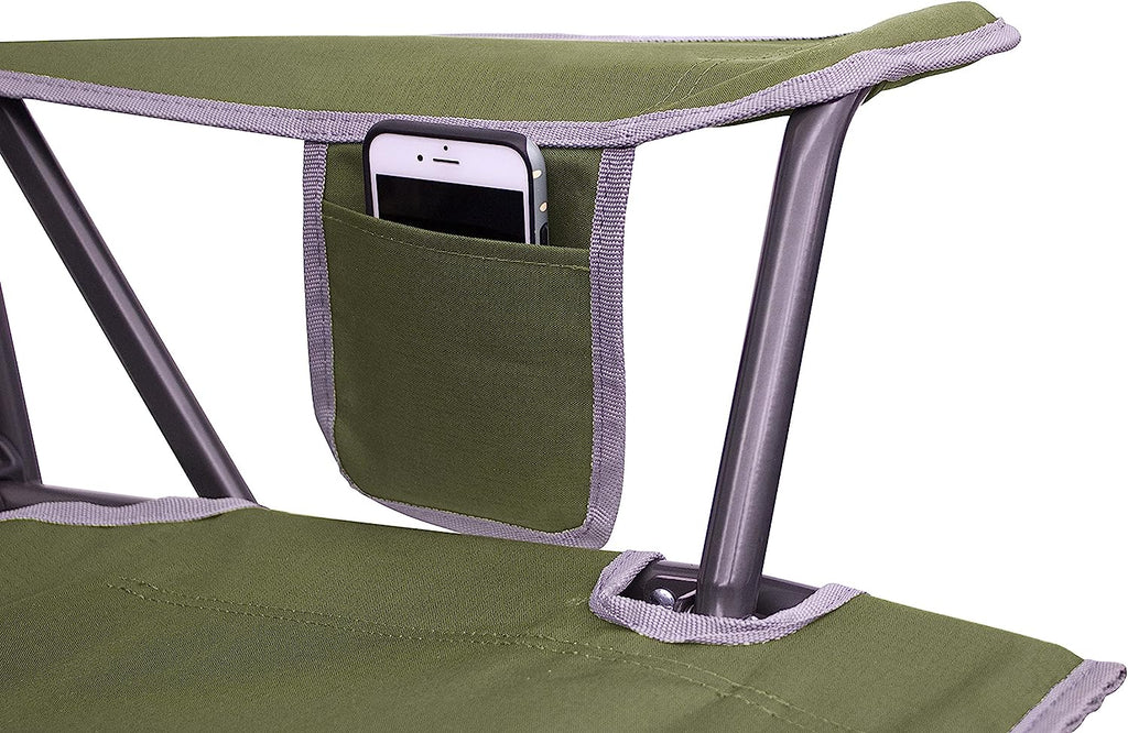 GCI Outdoor Comfort Pro Rocker Collapsible Rocking Chair &amp; Outdoor Camping Chair, Loden Green