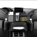 JEYODA Car Handbag Holder Between Seats Suede Large Capacity Car Purse Holder Automotive Consoles &amp; Organizers for Document Phone Storage Car Organizer(1925-style 2 black)
