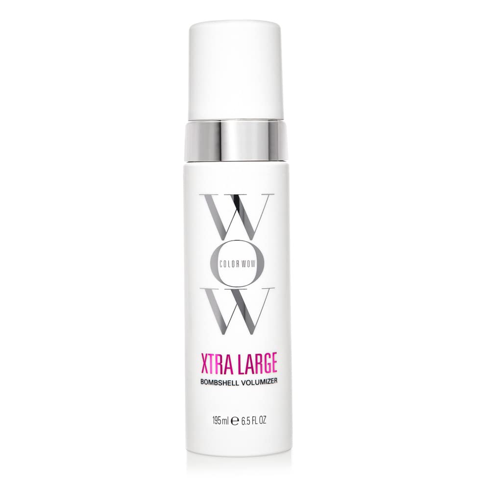 Color Wow Xtra Large Bombshell Volumizer – Brand new alcohol free volumizing technology; weightless, non drying, non dulling; instantly thickens fine, flat hair; last for days