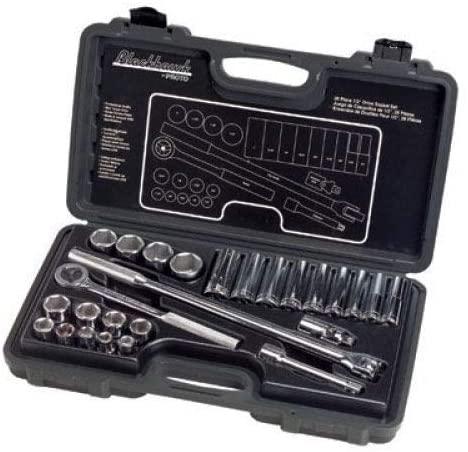 Blackhawk By Proto 1226NB 6-Point Drive Socket Set, 1/2-Inch, 26-Piece