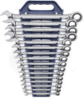 GEARWRENCH 12 Pt. Ratcheting Combination Wrench Set, 16 Pc. Metric - 9416