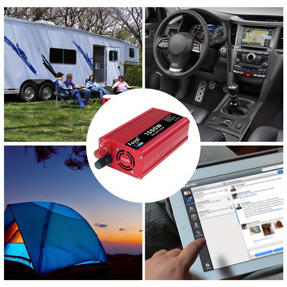 Car Vehicle Power Inverter 500W/1500W DC 12V To AC 110V 120V Converter 1 USB