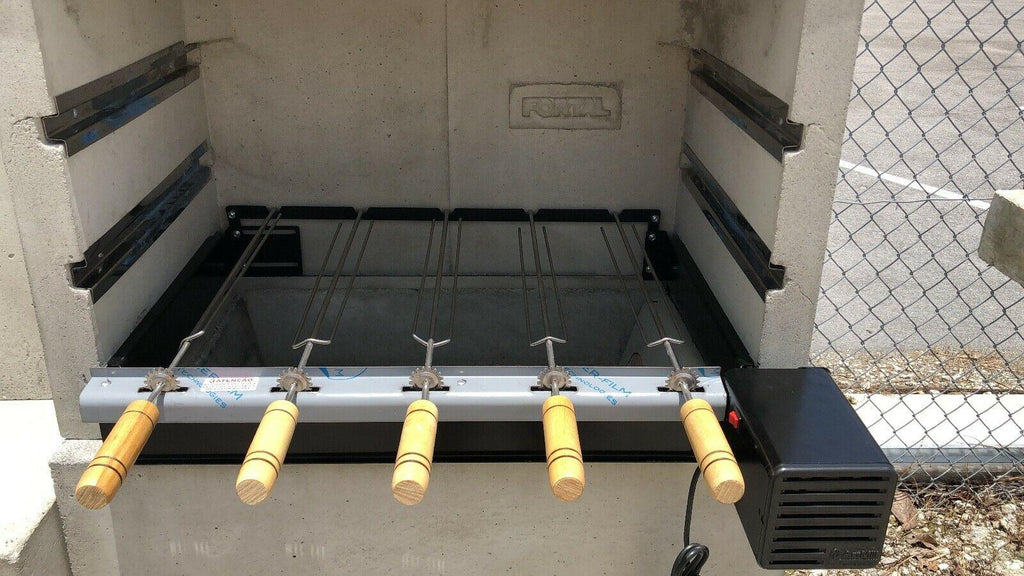Brazilian Rotisserie BBQ Grill 5 Skewers Churrasqueira Giragrill 5 Espetos