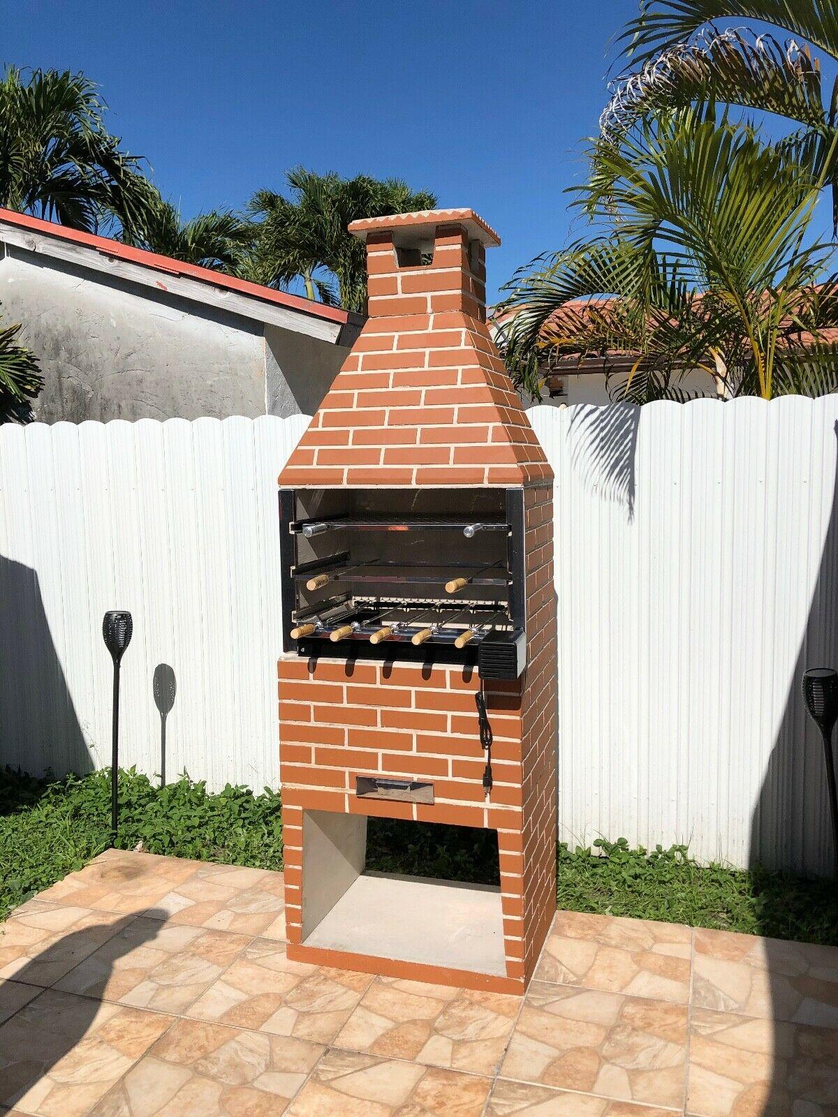 Brazilian Rotisserie BBQ Grill 5 Skewers Churrasqueira Giragrill 5 Espetos