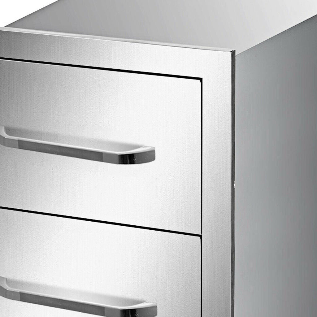 16"x21.5" Outdoor Kitchen Drawers Triple Access StoraBBQ Drawer Grill Station