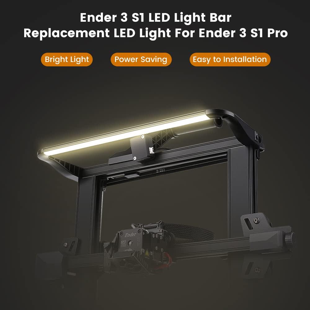 Official Creality Ender 3 S1 3D Printer Bundle with Creality Ender 3 S1/Ender 3 S1 Pro LED Light Bar Kit,