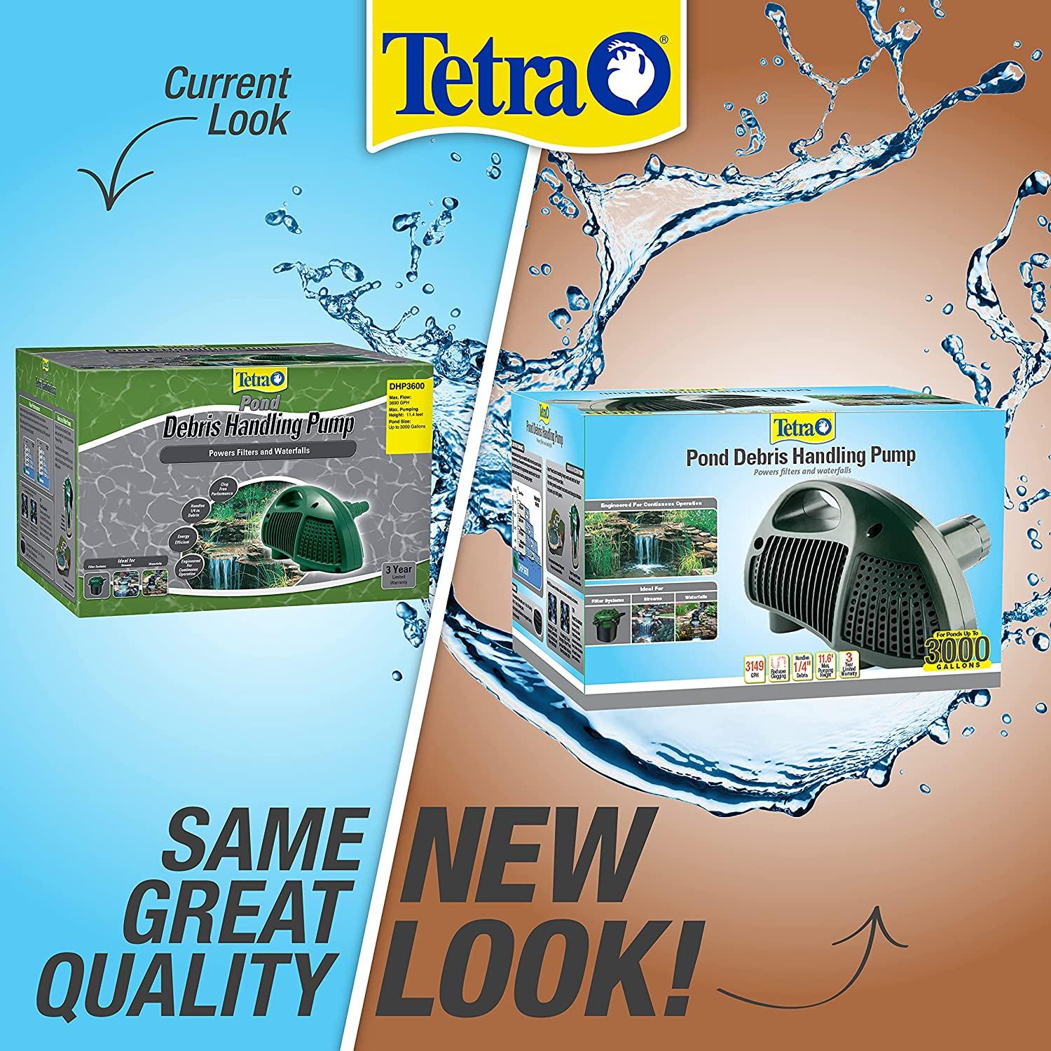 Tetra Pond Debris-Handling Pump, Energy Efficient, UL Listed