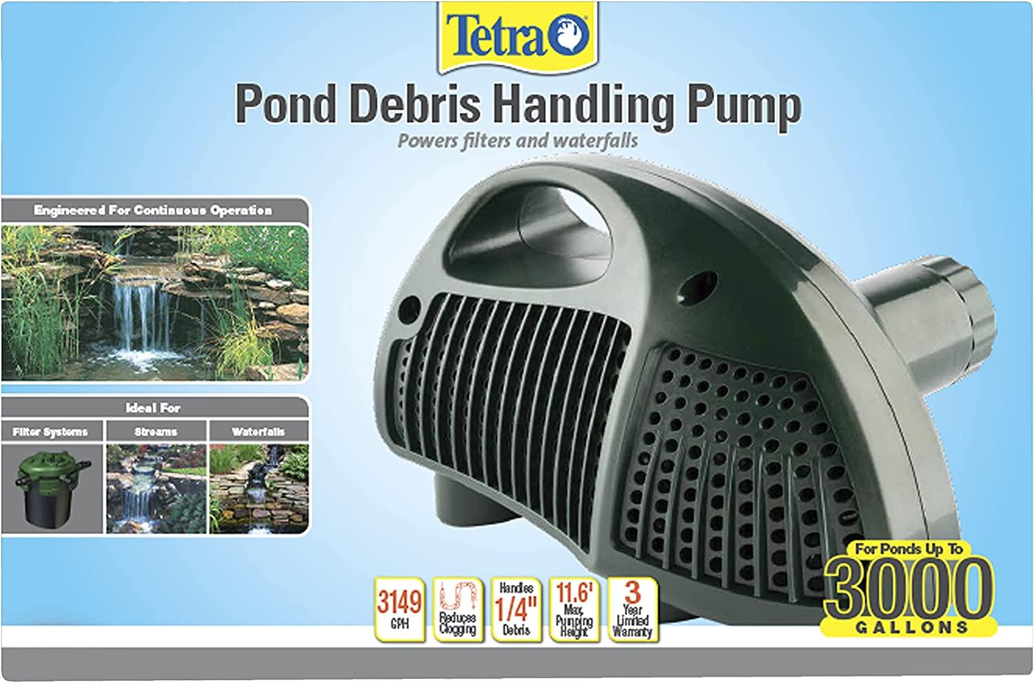 Tetra Pond Debris-Handling Pump, Energy Efficient, UL Listed