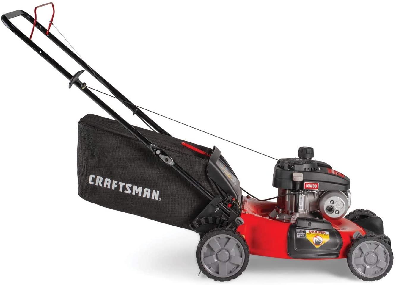 Craftsman M105 140cc 21-Inch 3-in-1 Gas Powered Push Lawn Mower with Bagger