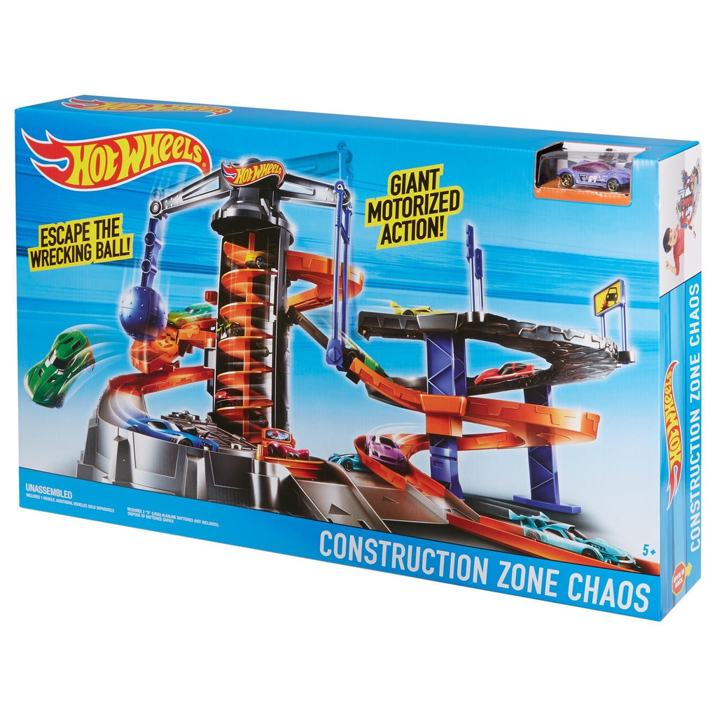 Hot Wheels Construction Zone Chaos Playset