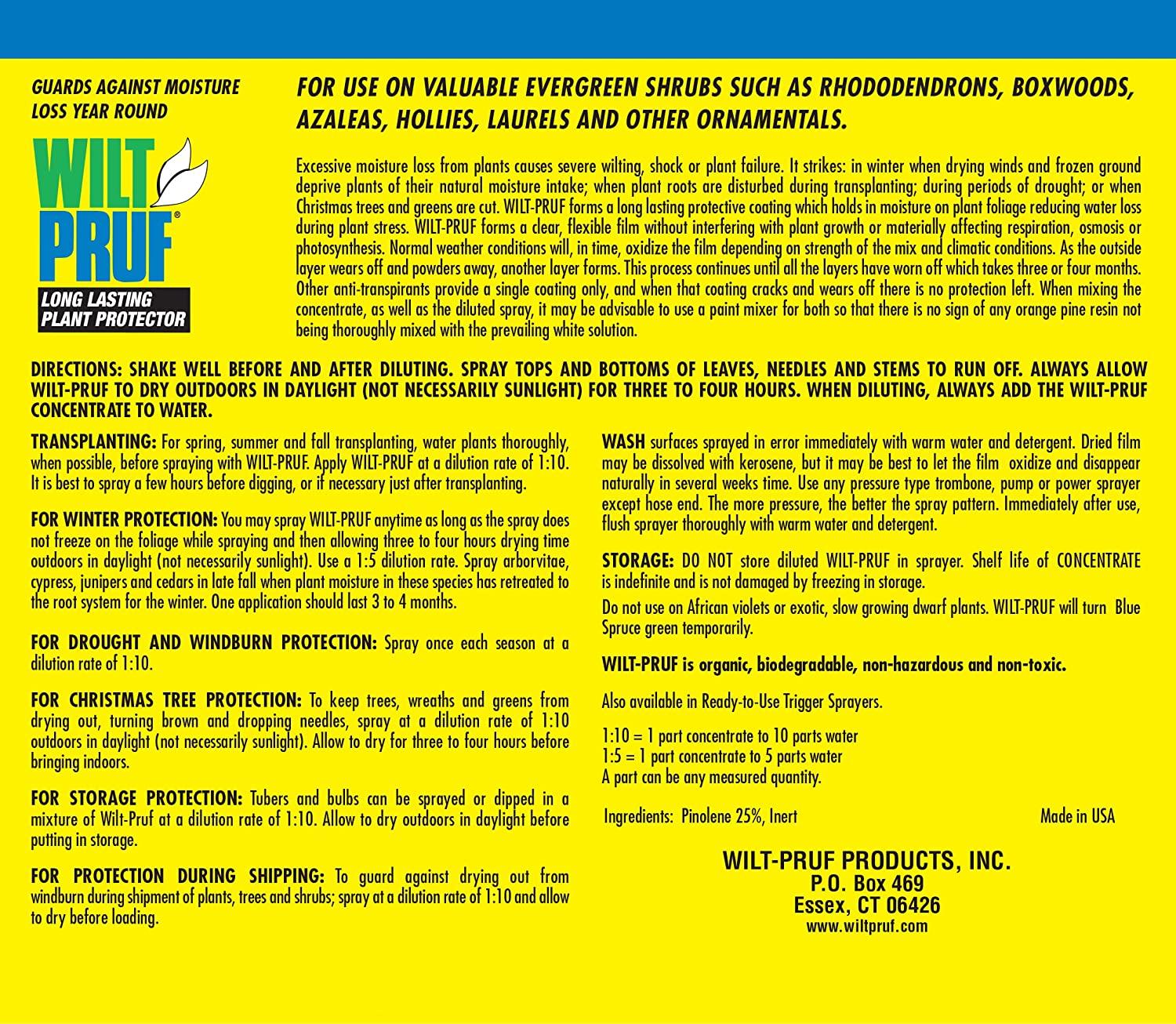 Wilt-PrufConcentrate, 1 Gallon (3.8 Liters)