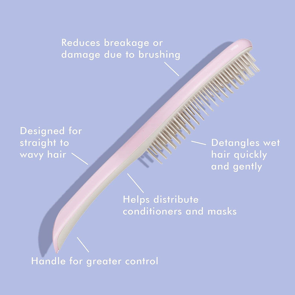 Tangle Teezer The Large Ultimate Detangling Brush, Dry and Wet Hair Brush Detangler for Long, Thick, Curly and Textured Hair, Pebble Gray Kiss