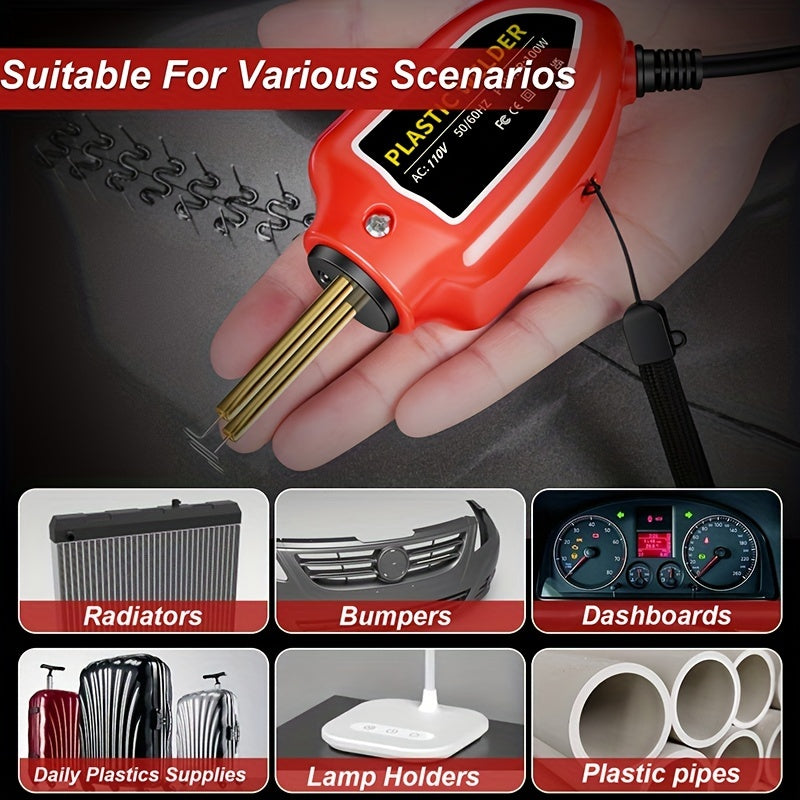 100W Plastic Welding Machine: The Perfect Tool for Car Bumper Repairs and PVC Soldering!