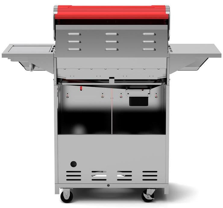 Propane Gas BBQ Grill 4-Burner with Side Burner 60,000 BTU Barbecue Red