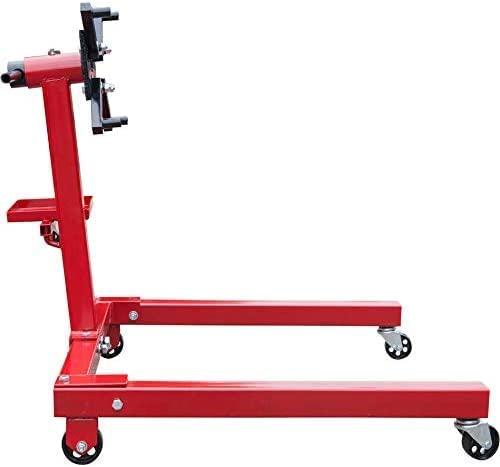 BIG RED T25671 Torin Steel Rotating Engine Stand with 360 Degree Rotating Head and Tool StoraTray: 5/8 Ton (1,250 lb) Capacity, Red