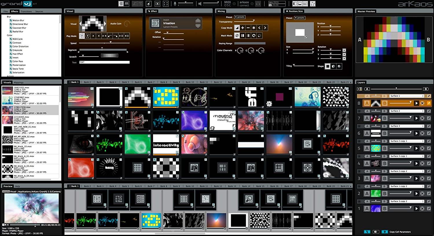 American DJ GRAND VJ 2.0-XT Vj Software With Video Mapper For Projection Mapping