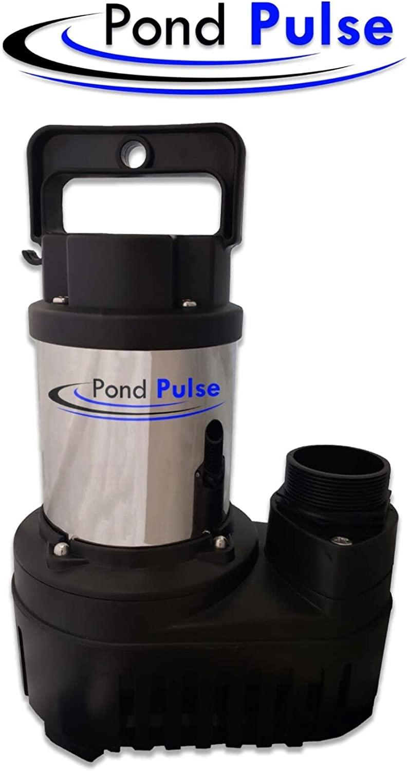 HALF OFF PONDS Pond Pulse 6,500 GPH Hybrid Drive Submersible Pump for Ponds, Water Gardens and Pond  Waterfalls w/ 30' Power Cord - PP-6500