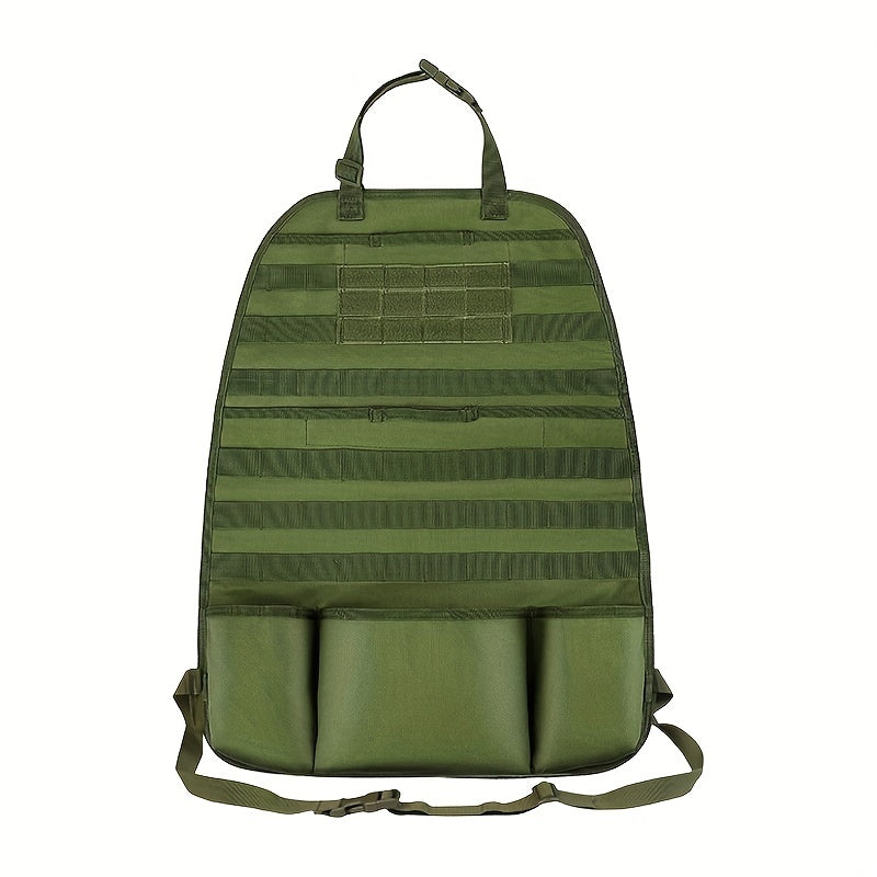 Military-Grade Car Back Seat Organizer: Tactical Accessories, Molle Pouch StoraBag, Outdoor Self-Driving Hunting Seat Cover Bag